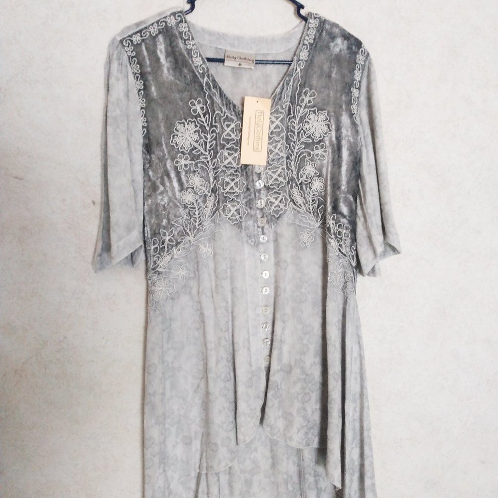 Holy Clothing Mariposa, Vintage Gray, Size S